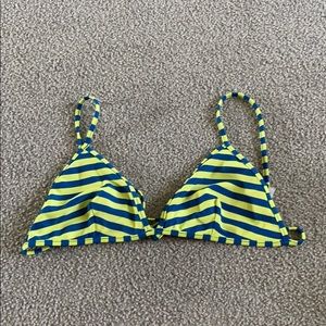 J.Crew Striped String Bikini Top